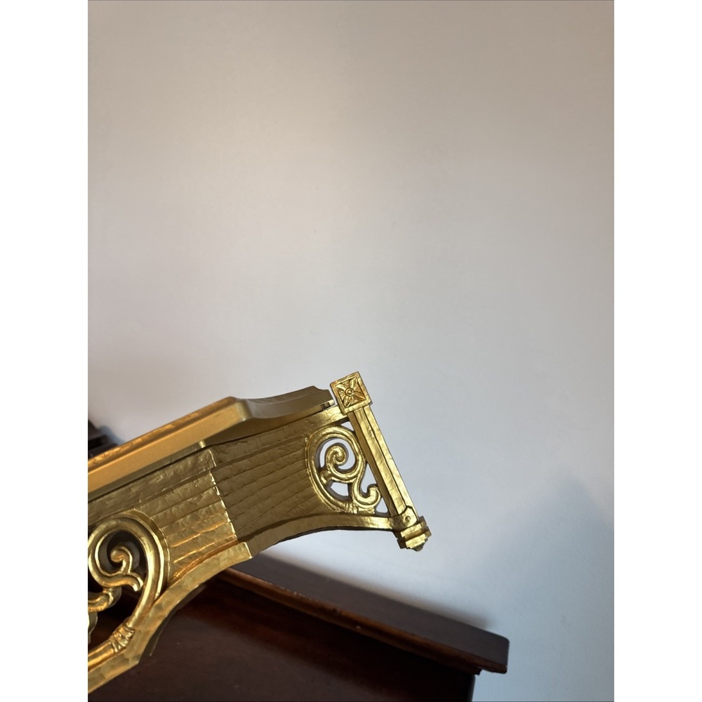 22.75" Syroco 3012 Vintage Gold-tone Wall Mount Shelf Ornate 1968 USA - Picture 9 of 16